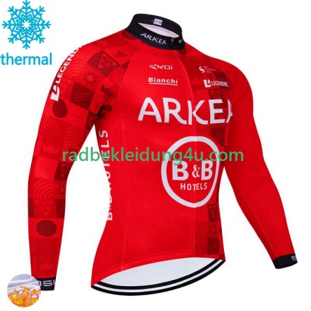 Radtrikot Winter Thermal Fleece Arkea Bb Hotels Excalibur 2024